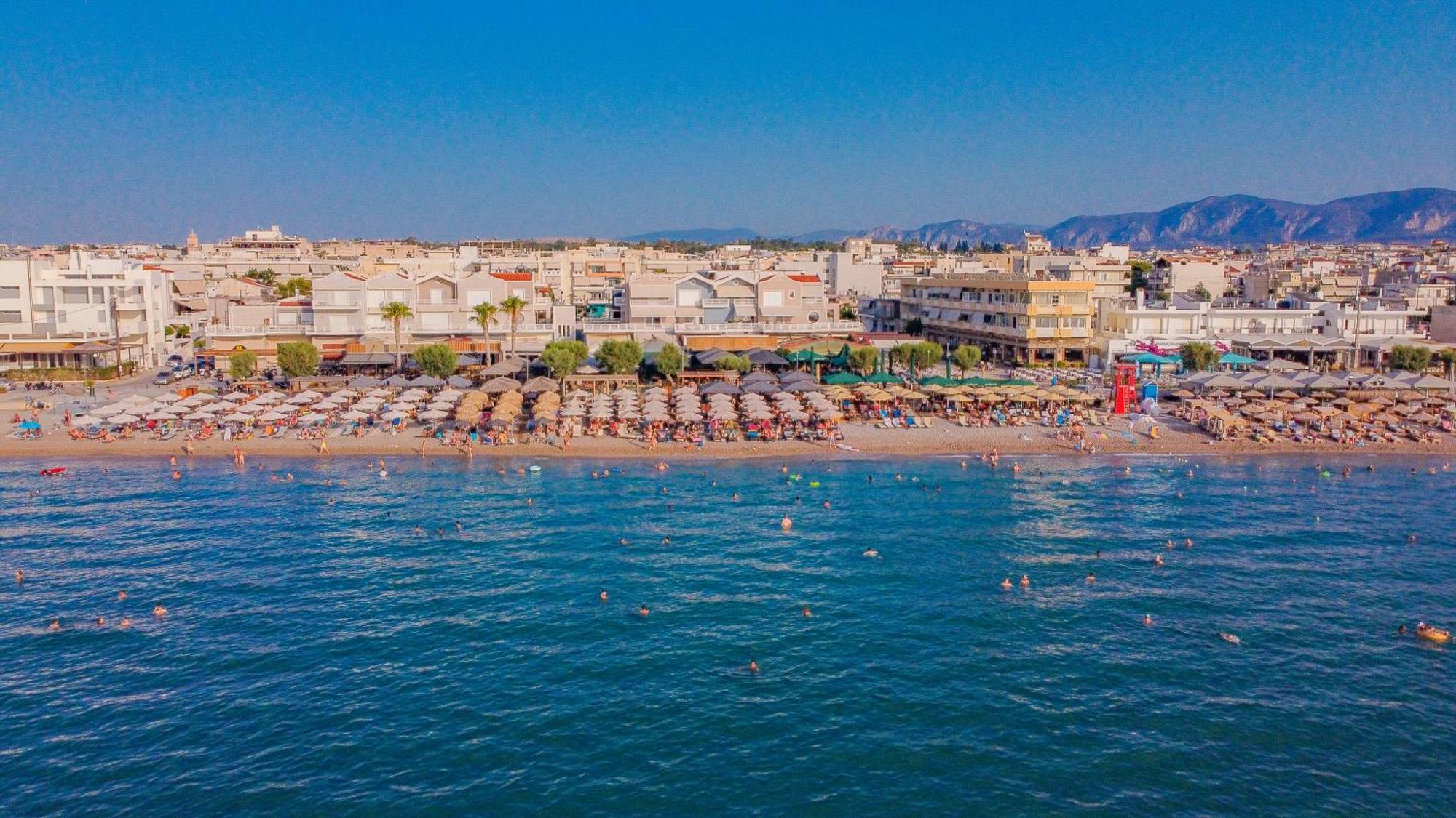 Beach Blue Villa Corinth Exterior foto